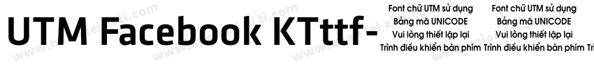 UTM Facebook KTttf字体转换